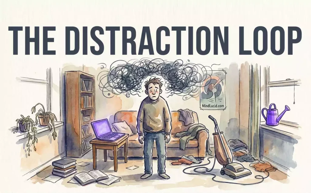 Why You Start Cleaning Your Desk and End Up Reorganizing the Garage (Task Distraction Loop)