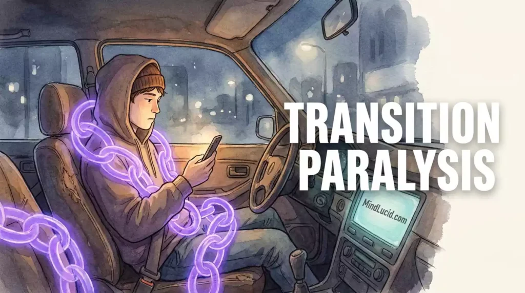 Transition Paralysis: Why You Sit in Your Parked Car for 45 Minutes Before Going Inside