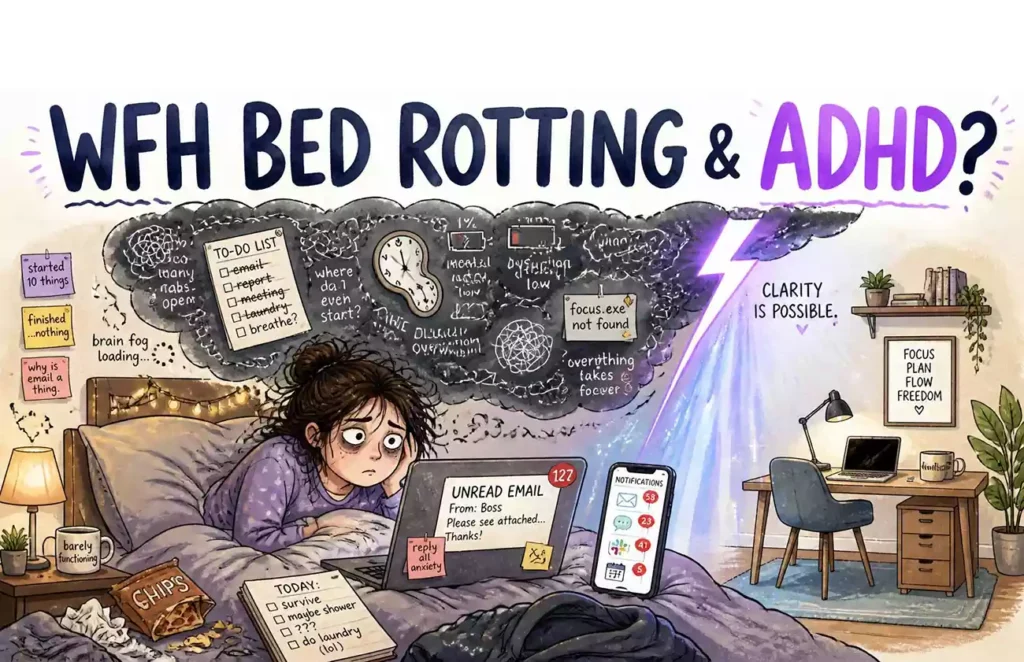 WFH "Bed Rotting": The Neurological Trap of Remote Work for High-Functioning Professionals