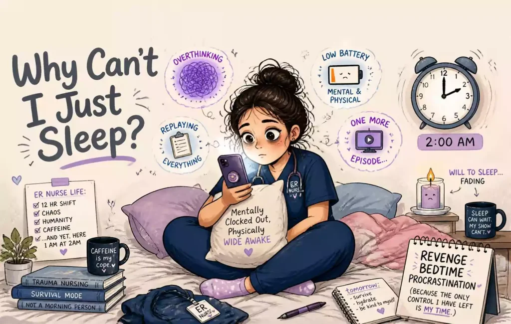 Revenge Bedtime Procrastination in Healthcare: Why ER Nurses with ADHD Can’t Sleep After a 12-Hour Shift