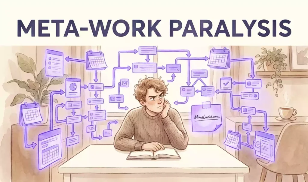 Meta-Work Paralysis: Why You Spend 5 Hours Organizing Your Notion and 0 Minutes Working